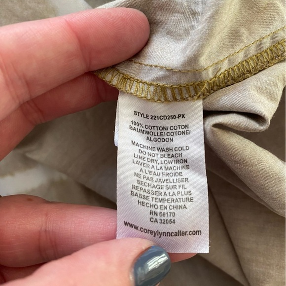 Anthropologie Corey Lynn Calter Brown Tie Dye Brigid Tunic Dress S - Picture 16 of 16